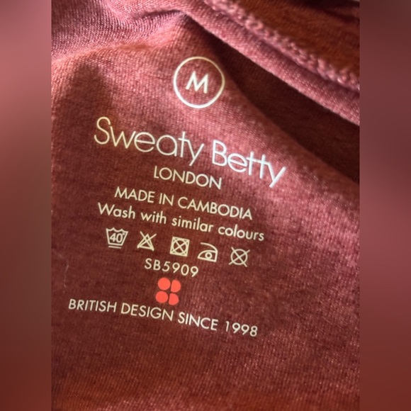 Sweaty Betty Gary Long Sleeve Jogger Jumpsuit Falu Marled Red Knit Medium - Picture 11 of 12